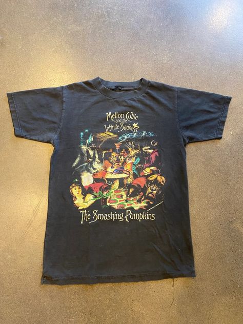 Vintage Vintage 1996 Smashing Pumpkins Mellon Collie Medium | Grailed The Smashing Pumpkins Tshirt, Smashing Pumpkins T Shirt, Smashing Pumpkins Concert Outfit, Smashing Pumpkins Shirt, Smashing Pumpkins Mellon Collie, The Smashing Pumpkins, Vintage Band T Shirts, Vintage Graphic Tees, Vintage Band Tees