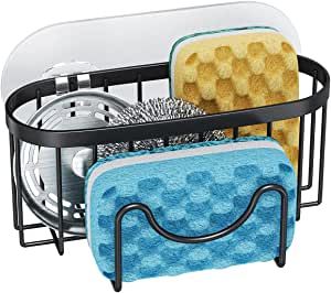 I absolutely love this kitchen sink sponge organizer, it's rust proof and looks elegant. Cleaning Tools Organization, Kitchen Sink Sponge Holder, Sponge Caddy, Kitchen Unique, Kitchen Sink Caddy, Sink Sponge Holder, Sink Stopper, Wand Organizer, Kitchen Sponge Holder