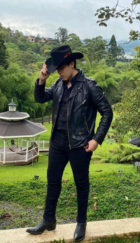 Tejano Outfit For Men, All Black Western Outfit Men, Cowboy Black Outfit Men, Narcos Outfit Men, Mexican Cowboy Outfit Men, All Black Cowboy Outfit For Men, Banda Ms Concert Outfit Mexican, Vaquero Outfit Men, Black Cowboy Outfit Men