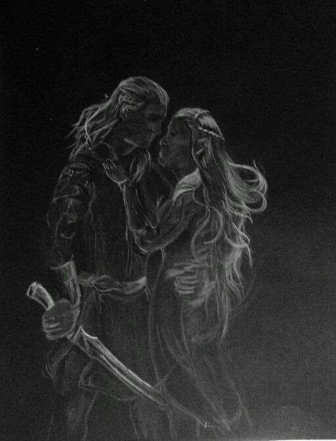 Legolas and Tauriel Legolas And Tauriel Kiss, Lotr Legolas, Legolas And Tauriel, Kili And Tauriel, Legolas And Thranduil, Tauriel, Still Love Her, Fellowship Of The Ring, Thranduil