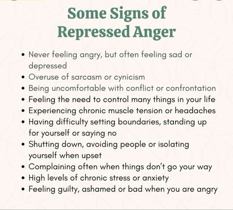 Repressed Anger Roots, Repressed Anger, Understanding Emotions, Mental Health Facts, Mental Health Therapy, Emotional Awareness, Therapy Worksheets, Anger Management, Mental And Emotional Health