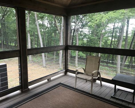 We love hearing about all the porch, patio and deck screening projects that our customers complete throughout the year. This project came from Donald in Pittsburg who chose Mini Track because of its simple two-part system and ultra low profile aluminum channel. This was Donald’s first time using Mini Track and he shared some useful [...] Screen Porch Door, Deck Screening, Screened Porch Doors, Porch Projects, Screened Deck, Screen Porch Systems, Porch Trim, Screened In Porch Diy, Screen Porches