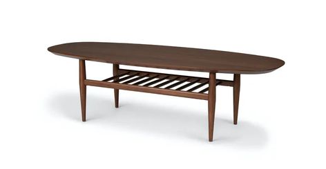 Contemporary, Mid Century & Modern Coffee Tables | Article Article Lenia, Oval Wood Coffee Table, Article Furniture, Elegant Coffee Table, Oval Coffee Table, Mcm Furniture, Mid Century Modern Coffee Table, Mid Century Modern Table, Contemporary Mid Century