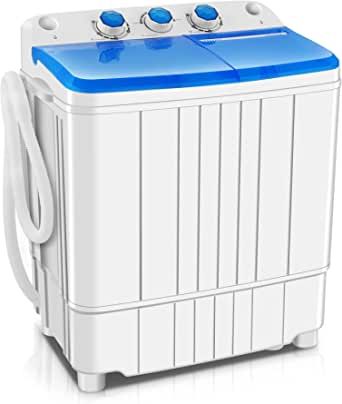 Portable Washing Machine! 16lb capacity $ 174.99 #ad Double Washer And Dryer, Portable Clothes Washer, Washer And Dryer Combo, Twin Tub Washing Machine, College Rooms, Washer And Dryer Pedestal, Mini Washer, Compact Washing Machine, Spin Dryers