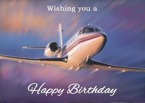 Airplane Card, Airplane Birthday Decorations, Jet Flying, Vintage Airplane Birthday, Pilots Birthday, Happy Birthday For Her, Happy Birthday Clip Art, Quotation Format, Happy Birthday Clip