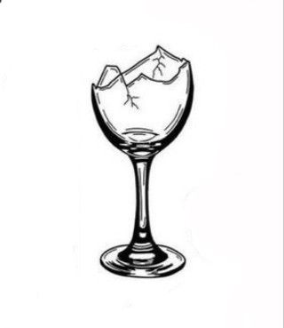 Shards Of Glass Tattoo, Smashed Glass Tattoo, Spilled Wine Glass Drawing, Broken Wine Glass Sketch, Cracked Glass Tattoo, Wine Glass Illustration, Wine Glass Drawing, Wine Glass Tattoo, Smash Glass