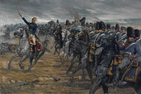 Favourite Paintings of the Napoleonic Wars Karl Kopinski, Napoleon French, French Pictures, Waterloo 1815, Military Images, Frederick The Great, Battle Of Waterloo, In Memoriam, French Army