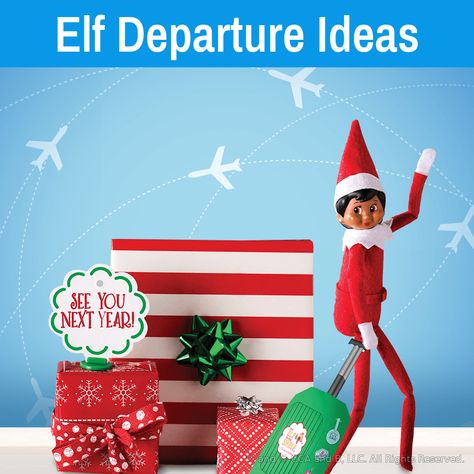 Elf departure ideas | Elf on the Shelf ideas | Say goodbye to elf Elf Departure Ideas, Elf Departure, Elf Bath, Elves At Play, Elf Goodbye Letter, Bad Elf, Elf Pets, Elf Yourself, Awesome Elf On The Shelf Ideas