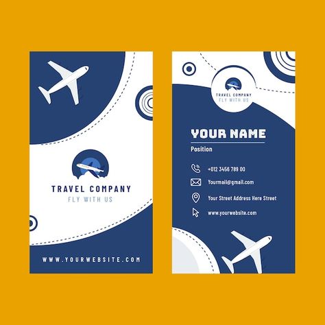 Travel Agency Design, Travel Business Card, Corporate Folder, Travel Branding, Student Conference, Agency Business Cards, Corporate Stationary, Catalog Design Layout, Vertical Business Card