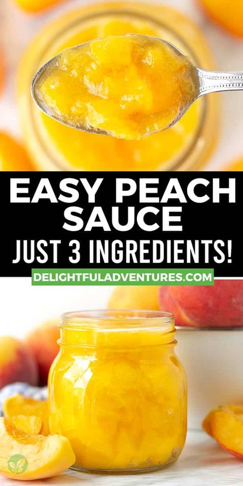 Homemade Peach Sauce, Peach Sauce For Waffles, How To Can Peaches In Light Syrup, Peach Sauce For Cake, Peach Sauce For Cheesecake, Peach Sauce Canning, Peach Sauce For Pancakes, Peach Sauce For Ice Cream, Canning Peaches In Heavy Syrup