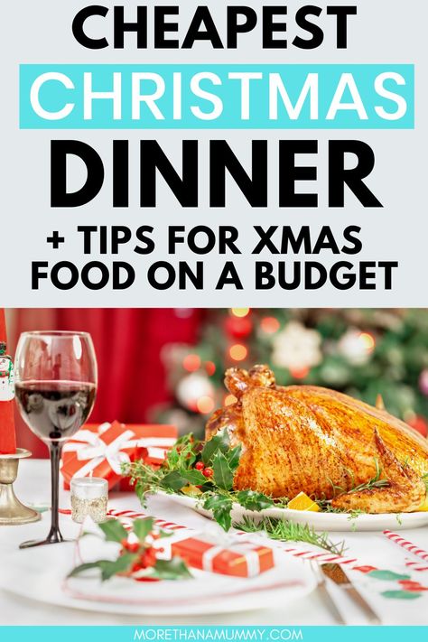 Cheapest Christmas dinner shopping list and tips for saving money on your Christmas food shop! Christmas Dinner Shopping List, Christmas Food Shopping List, Dinner Shopping List, Dinner 2023, Turkey Curry, Meals For Four, Tips For Saving Money, Frozen Turkey, Dinner On A Budget