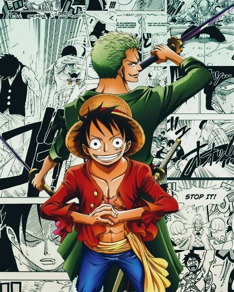 Zoro and Luffy HD Wallpaper One Piece ❤️ Luffy And Zoro, Pieces Quotes, One Piece Characters, One Piece Fairy Tail, One Piece Tattoos, Otaku Art, One Piece Wallpaper Iphone, One Piece Ace, One Piece Ship