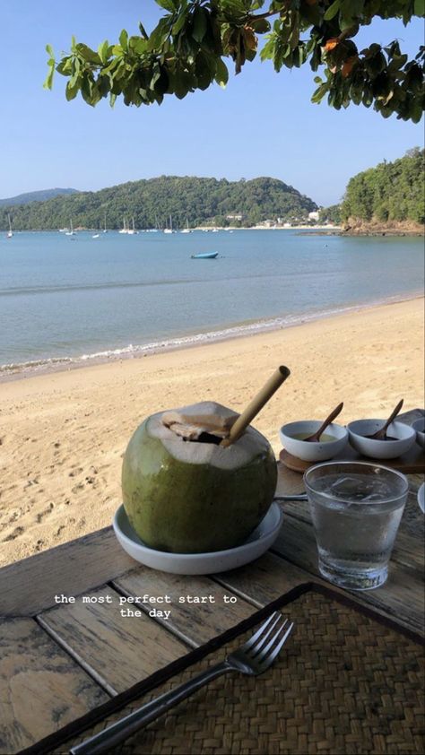 Coconut On Beach, Goa Trip Quotes Life, Lakshadweep Photography, Vacation Snapchat Story, Coconut Water Snapchat Stories, Goa Beach Snapchat Stories, Summer Snaps Ideas, Coconut Water Snap, Goa Story Ideas