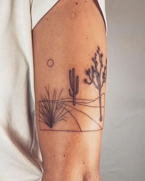 Yucca Tattoo, Yucca Flower, Desert Tattoo, Beautiful Tattoo Designs, Flower Recipes, Inner Bicep Tattoo, Cowgirl Tattoos, Cactus Tattoo, Western Tattoos