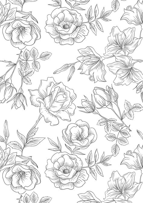 Treat yourself to a moment of relaxation and calm with these nature-inspired free printable adult coloring pages. Includes beautiful flowers, animals, landscapes and more that are perfect for grown ups. Destress, create, and enjoy! #coloring #coloringpages #naturecrafts #sustainmycrafthabit Printable Flower Coloring Pages, Pattern Coloring Pages, Adult Colouring Pages, Free Adult Coloring Pages, Printable Adult Coloring Pages, Floral Printables, Flower Printable, Flower Coloring Pages, Coloring Book Pages