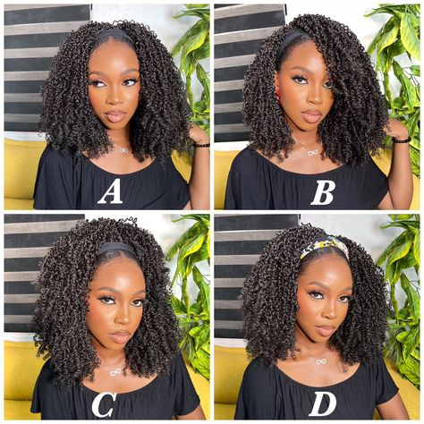 Pick a fav style Mine is A , I love it simple and sweet . What’s yours ? ————————————- Hair : micro passion twist headband wig Comment below 🖤 Micro Passion Twists, Passion Twist Styles, Micro Twists, Headband Wig, Twist Styles, Headband Wigs, Twist Headband, I Love It, Style Me