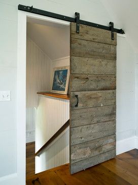 Door At Top Of Stairs Design Ideas, Pictures, Remodel and Decor Understairs Closet, Best Sliding Glass Doors, Nantucket Interior, Top Of Stairs, Internal Wooden Doors, Barn Door Designs, Wooden Doors Interior, Deco Studio, Casa Country