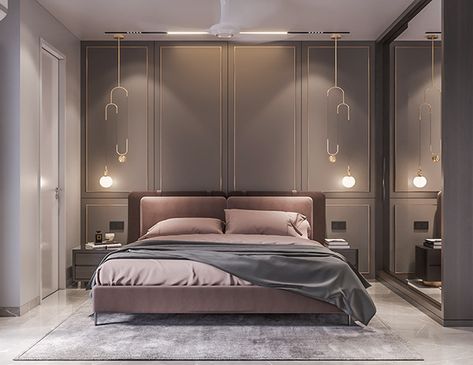 PARENTS BEDROOM DESIGN AND VISUALIZATION, M2K DELHI on Behance Parents Bedroom, Bedroom Interior Design Luxury, Parents Room, Modern Bedroom Interior, Dekorasi Kamar Tidur, Luxury Bedroom Master, Bathroom Design Decor, Bedroom Bed Design, Classic Bedroom