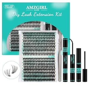 Lash Extension Kit 320Pcs,DIY Individual Lashes Clusters Kit,Lash Bond And Seal,Lash Remover For Eyelashes Extensions,Lash Applicator Tool For False Eyelash Cluster Kit At Home(3040D,D-Mix9-16mm Kit) Diy Individual Lashes, Lashes Clusters, Eyelash Remover, Lashes Individual, Eyelashes Extensions, Lash Extension Kit, Cluster Eyelashes, Lash Clusters, Cluster Lashes