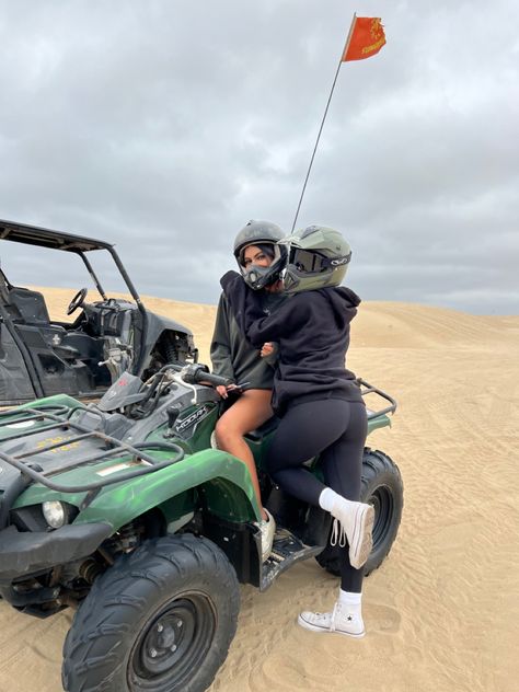 Atv Riding Outfit Arizona, Pismo Beach Outfits, Glamis Sand Dunes Riding Outfit, Atv Riding Aesthetic, Atv Sand Dunes, Pismo Beach California, Atv Riding, Adventure Aesthetic, Pismo Beach