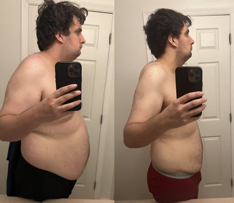 Here you can see a progress photo showing a weight reduction from 278 pounds to 223 pounds. That's a respectable loss of 55 pounds. Body Transformations Male, Importance Of Self Care, Body Transformations, Diet And Exercise, Progress Pictures, Weight Reduction, Make A Change, 4 Months, Transformation Body