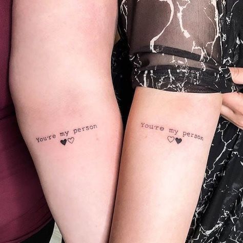 Bestie Tattoos Words, Bff Tattoos Meaningful, Tatoos Small For Best Friends, Small Best Friend Tattoos With Meaning Words, Cute Best Friend Tattoos For 3, Tattoos For Your Significant Other, Forever Best Friend Tattoos, Tattoo Ideas For Cousins Best Friends, Forever Friend Tattoo