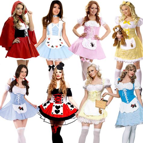 Ladies Fairytale Storybook Character Nursery Rhyme Fancy Dress Costume Outfit Dress To Impress Nursery Rhyme, Karaoke Outfit, Nursery Rhyme Costume, Blossom Costumes, Storybook Character Costumes, Fairytale Storybook, Dress Up Ideas, Fairy Tale Costumes, Ladies Fancy Dress