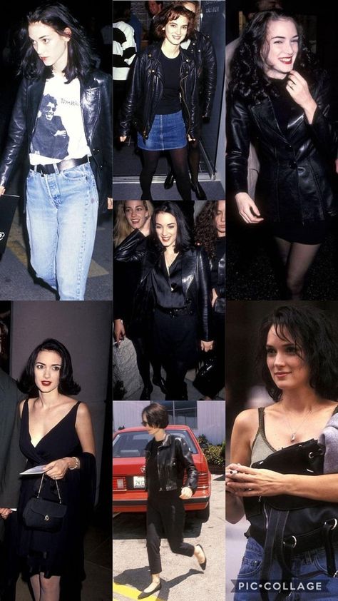 Wynona Rider Style, Winona Ryder 90s Fashion, Wynona Rider 90s Outfits, Wynona Rider Outfits, Winona Ryder Inspired Outfits, Winona Ryder 80s Outfits, Winona Ryder Style 90s, Winona Ryder 90s Outfit, Winona Ryder 90s Style