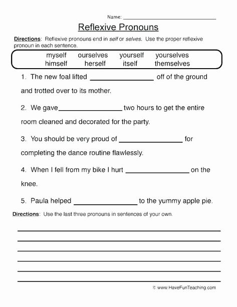 Free Pronoun Worksheets, Reflexive Pronouns Worksheet, Intensive Pronouns, Space Worksheets, Pronouns Exercises, Wallpapers Beach, Reflexive Pronouns, Personal Pronouns Worksheets, Pronouns Worksheet