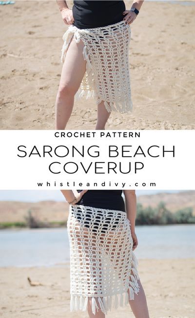 Summer Crochet Cover-up For Beach, Summer Beach Crochet Cover-up, Open Knit Crochet Top Beach Cover-up, Crochet Sarong, Handmade Crochet Top For Beach Cover-up, Swimsuit Coverup Pattern, Beachy Crochet, Handmade Crochet Beach Cover-up Top, Beach Coverup Pattern