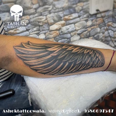 TashanTattoo
AshokTattooWala
S.5.6,Tirupati plaza
Opp. New bus stand
Near gd modi collage
Palanpur (gujrat)
9586697547
9687533310 Wing Hand Tattoo, Tattoo Colour, Cool Arm Tattoos, Cool Forearm Tattoos, Up Tattoo, Beautiful Tattoo, Wings Tattoo, Cover Up Tattoo, Arm Tattoos