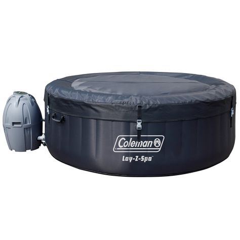 Coleman SaluSpa 4-Person Portable Inflatable Outdoor Spa Hot Tub, Black Outdoor Spas Hot Tubs, Round Hot Tub, Inflatable Spas, Inflatable Hot Tub, Portable Hot Tub, Portable Spa, Inflatable Hot Tubs, Outdoor Inflatables, Spa Water