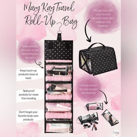 New Mary Kay Travel Bag Mary Kay Travel Roll Up Bag, Mary Kay Moisturizer, Mary Kay Gift Sets, Mary Kay Printables, Mary Kay Office, Mary Kay Products, Mary Kay Career, Mary Kay Inspiration, Pictures Of Mary