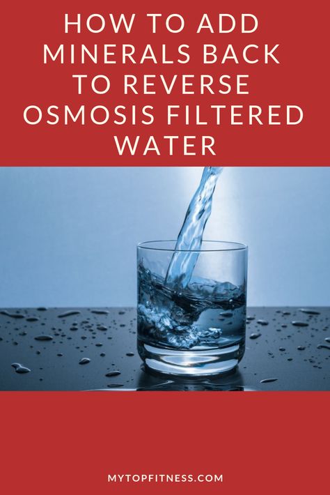 Learn how to add minerals back to reverse osmosis filtered water. From mineral drops to mineralization cartridges, there are options for remineralization | mytopfitness.com | Please Repin and Read | #healthywater #essentialminerals #alkalinewater Reverse Osmosis Water Filter, Portable Water Filter, Water Filter Pitcher, Energy Therapy, Whole House Water Filter, Pure Life, Hydrogen Water, Reverse Osmosis Water, Water Benefits