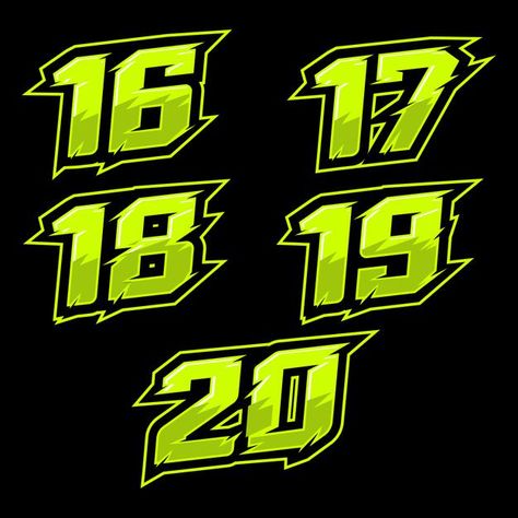 Rakel Sablon, Tato 3d, Number Vector, Lightning Logo, Number Fonts, Number Logo, Logo Poster, Bike Stickers, Logo Number