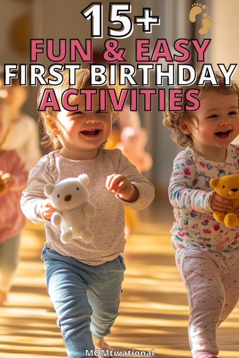 Looking for first birthday activity ideas? Explore these creative activities that will bring joy to your little one and your guests. Easy and fun to set up! Fun Activities For 1st Birthday Party, Activities At First Birthday Party, Morning Birthday Party Ideas, One Year Old Birthday Traditions, 1st Bday Party Activities, One Year Birthday Party Activities, 1st Birthday Party Activity Ideas, One Year Birthday Activities, Things To Do For First Birthday