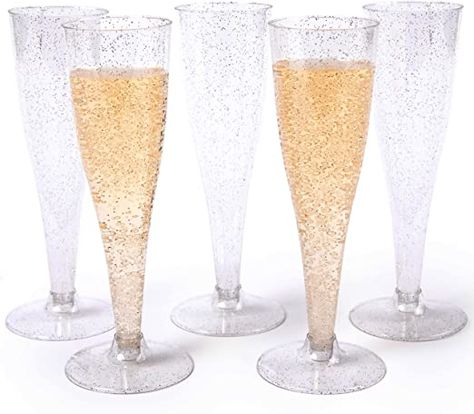 Mimosa Glasses, Disposable Champagne Flutes, Plastic Wine Cups, Plastic Champagne Glasses, Gold Champagne Flutes, Clear Plastic Cups, Wedding Toasting Glasses, Plastic Party Cups, Plastic Champagne Flutes