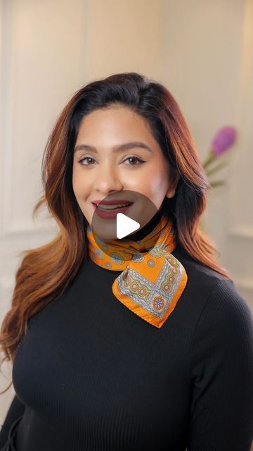 Megha Seehra on Instagram: "How to look chic is seconds: Elevating a basic turtleneck! 🫶🏻 📌 Save the video for inspo Silk scarf is the perfect accessory to add a touch of elegance & sophistication to elevate any outfit! ✨🧣 Did you like the knot? Yay or nay? 🌸 #fashionhack #fashionhacks #silkscarf #winterscarf #scarfstyle" Neck Scarf Styles, How To Style Turtleneck, Swimsuit Coverup Ideas, Turtleneck Scarf, Basic Turtleneck, Fashion Travel Outfit, Silk Scarf Style, Elegant Scarves, Yay Or Nay