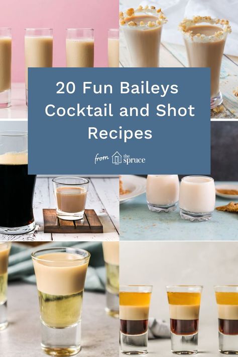 Baileys Shots Recipes, Creamy Shots Alcohol, Baileys Shot Recipes, Irish Cream Jello Shots, Bailey's Cocktails, Drinks With Baileys Irish Cream, Cocktails With Baileys, Baileys Shots, Bailey's Recipes