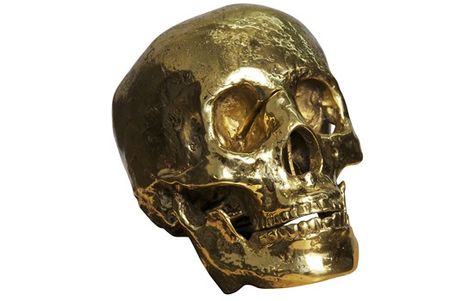 :: NOIR :: Skull Sculpture, Skull Accessories, Metal Skull, Brass Accessories, Unique Sculptures, Skull Decor, High Fashion Home, Stylish Furniture, Halloween Decor