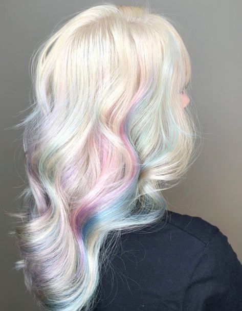 ☀️ Summer Hair Color Inspiration for Every Skin Tone: Find Your Perfect Rainbow Match ☀️ Hair Color Inspiration, Pastel Rainbow Hair, Opal Hair, Hair Projects, Pretty Rainbow, Drawing Hair Tutorial, Rainbow Hair Color, Hair Color Pink, Summer Hair Color