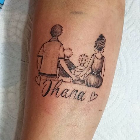 101+ Ohana Tattoo Designs You Will Love! - Outsons Family Of Four Tattoo Ideas, Tattoo Set Love, Nadine Tattoo, Family Tattoo Design, Bartender Tattoo, Tattoo Ideas Family, Good Family Tattoo, Swing Tattoo, Family Tattoo Ideas