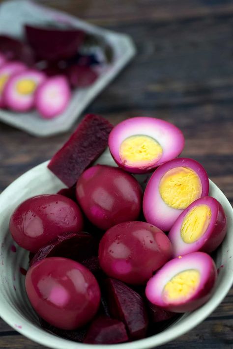 Pickled Beets And Eggs Recipes, Picked Beet Eggs, Pickled Eggs Recipe Beets, Healthy Pickled Eggs, Old Fashioned Pickled Eggs Recipe, Pickled Red Beet Eggs Recipe, Red Beet Eggs Recipe, Beet Pickled Eggs, Pickled Beets And Eggs