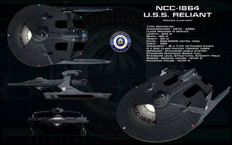 Uss Reliant, Federation Starships, Star Trek Klingon, Starfleet Ships, Star Trek Art, Star Trek Movies, Sci Fi Ships, Star Trek Starships, Starship Enterprise