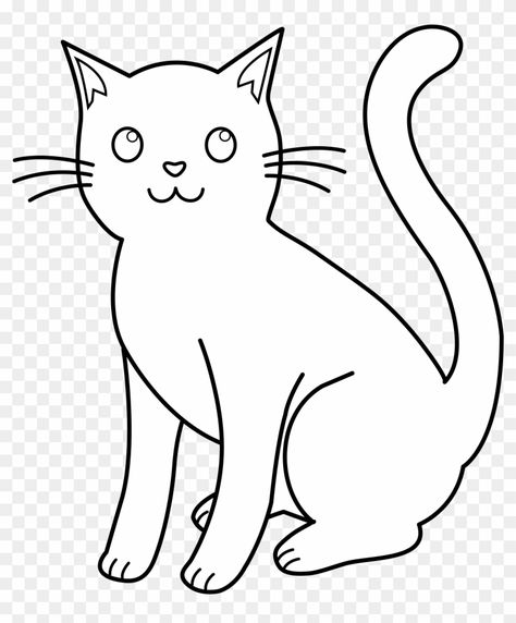 Cat Black And White Drawing, Cat Paw Drawing, Cheshire Cat Drawing, Drawing Mini, Sun Clip Art, Clip Art Black And White, Cat Black And White, Cartoon Cat Drawing, Paw Drawing