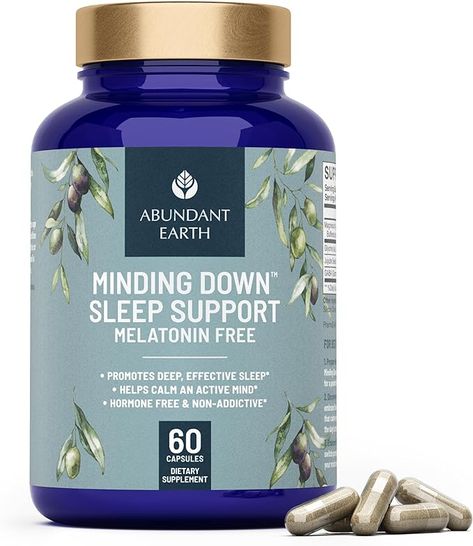 Natural Sleep Aid for Adults Minding Down Sleep Support Supplement Max Strength Deep Sleep Supplement Without Melatonin to Calm & Restore The Sleeping Cycle + Magnesium, GABA 60ct Natural Sinus Relief, Teen Sleeping, Natural Sleep Aid, Sinus Pain, Sinus Relief, Sleep Supplements, Healthy Happy Life, Natural Sleep Aids, Sleep Support