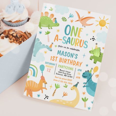 4th Birthday Party, Dinosaur Invitations, Dinosaur Birthday Invitations, Dinosaur First Birthday, 1st Birthday Party Invitations, 2nd Birthday Party, 2nd Birthday Invitations, Dinosaur Birthday Party, 1st Birthday Invitations