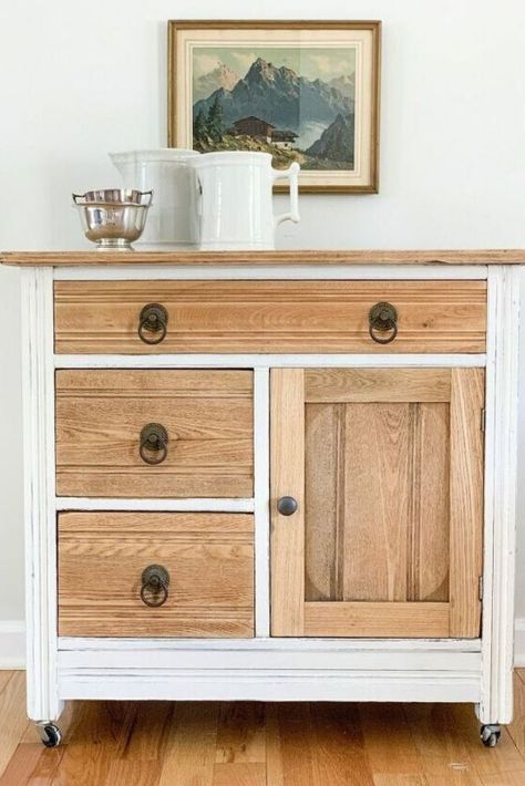 Diy Farmhouse Dresser, Farmhouse Dresser Makeover, Washstand Makeover, Lollipop Guild, Farmhouse Dresser, Diy Dresser Makeover, Upcycled Furniture Diy, Dressers Makeover, Diy Dresser