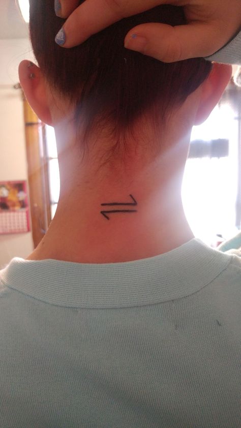 Equilibrium arrows Equilibrium Tattoo, Marriage Tattoos, Arrow Tattoos For Women, Men's Tattoos, Fun Tattoo, Unique Tattoos For Men, Symbol Tattoo, Stick N Poke Tattoo, Arrow Tattoo