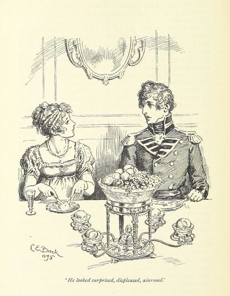 page 252 of 'Pride and prejudice' Pride And Prejudice Characters, Images Noêl Vintages, Jane Austen Novels, Jane Austin, Jane Austen Books, Mr Darcy, Books Art, Regency Era, Classic Literature